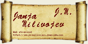 Janja Milivojev vizit kartica